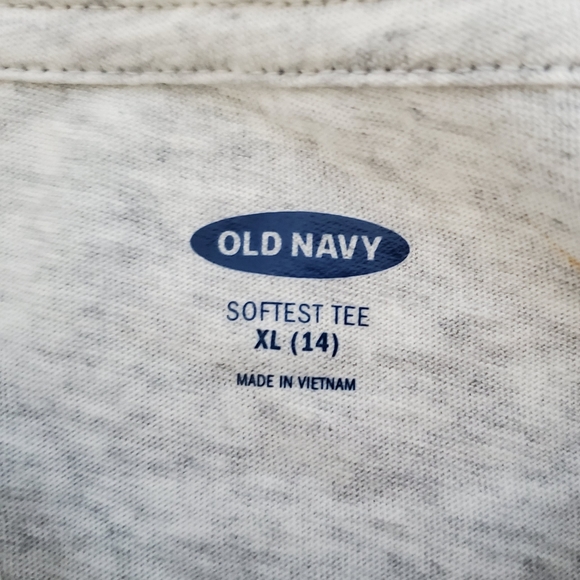 NWT Old Navy Narwhal Shirt Girl's Size XL 14 Grey and Purple  Long Sleeve - Picture 3 of 6